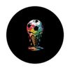 Rainbow Soccer Ball Ice Cream Cone Fun PopSockets Adhesive PopGrip