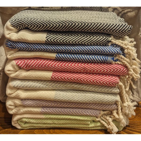 Turkish Cotton Towels and Blankets - Light Green