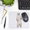 Azeeda 'Standing Polar Bear' Mouse Mat/Desk Pad (MO00035406)