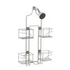 Home Shower Caddy Storage Chrome Hanging Shelf Bathroom Elegance Organizer Rack