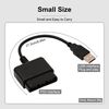 CUENSTOP 2 Packs PS2 to USB Adapter Converter Cable, Compatible with Sony PlayStation 2 PS2 Guitar Controller to PC / PS3 Controller Adapter