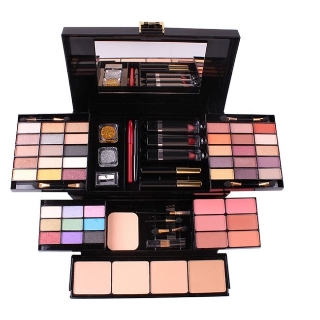 MISS ROSE Professional Makeup Set Box Matte Glitter Eyeshadow Powder Blush Women's Multifunction Palette Cosmetics Case