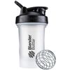 BBCLV220 BK Classic V2 Blender Bottle, Mixer, Shaker Bottle, 20 oz (600 ml), Clear/Black
