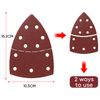 SHALL 120 Sanding Sheets Mouse Sanding Pads Assorted Grits 40/60/80/120/180/240 Suitable for Sander