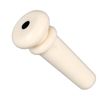 Acoustic Guitar Tailnail Peg, Plastic Guitar End Pin Button Replacement Button for Strap Fixing (White)