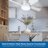 Bell + Howell Socket Fan Ceiling Light with Remote Control, 1000 Lumens Light