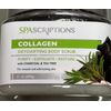 (2-Pk) SPASCRIPTIONS ~ COLLAGEN Detoxifying BODY SCRUB with CHARCOAL & TEA TREE