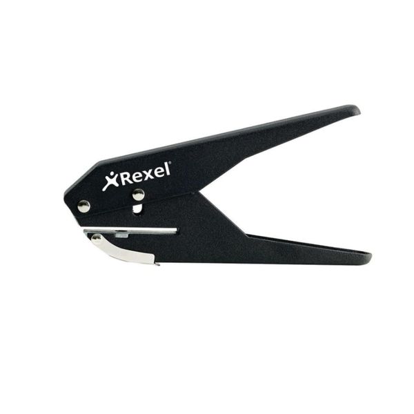 Rexel 118064 S120 Single Hole Plier Punch 80gsm Black