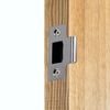 Strike Plate Polished Chrome Latch Door Frame + Dust Box + Matching Screws (5)