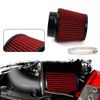 4inch/100mm Red High Flow Inlet Cold Air Intake Cone Replacement Dry Air Filter