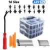 650 PCS Car Retainer Auto Fasteners Push Trim Plastic Clips Pin Rivet Bumper Kit