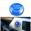 Car Engine Blue Start Stop Switch Button Cover Trim for 3 Series E90 E91 E92 E93 5 Series E60 X1 E84 X3 E83 X5 E70 X6 E71 E72(Blue)