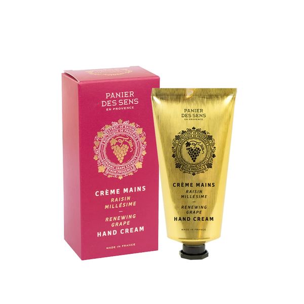 Panier des Sens - Grape Hand Cream for very Dry Hands and Skin - Vegan Hand Cream for Women and Men - With Shea Butter and Organic Grape Seed Oil - Made in France 97% Natural Ingredients - 75ml