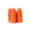 Bertech Heavy Duty Finger Cots, Industrial Grade, Textured Surface, Orange, Re-Usable, 14 Mil Thick, Medium (Bag of 300 Pieces), RoHS Compliant