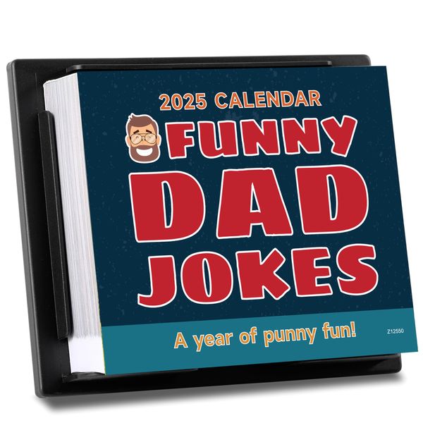 Dad Joke Calendar 2025-365 Days a Year of Hilariously Punny Dad Jokes, Funny Quotes, Humour that the Whole Family will Enjoy, Funny Daily Dad Jokes Desk Calendar