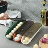 Egg Storage Case, 7 Pcs Egg Case for Refrigerator, Egg Holder, Egg Protective Case, Egg Stocker, Egg Kesu Refrigerator, Compact, Kitchen Storage (Green)