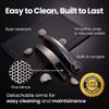 No Peeling Required Stainless Steel Garlic Press - Effortless Mincing Tool