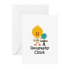 CafePress Geography Chick Folded Greeting Cards (10-pack) Matte