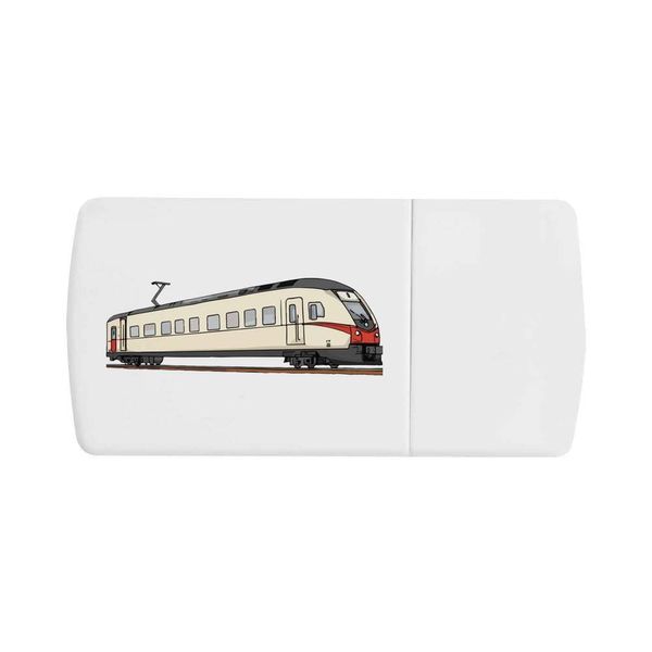 'Modern Tram' Pill Box with Tablet Splitter (PI00029340)
