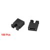 2.54mm mini Jumper Cap Short Circuit Connectors 100pcs Black
