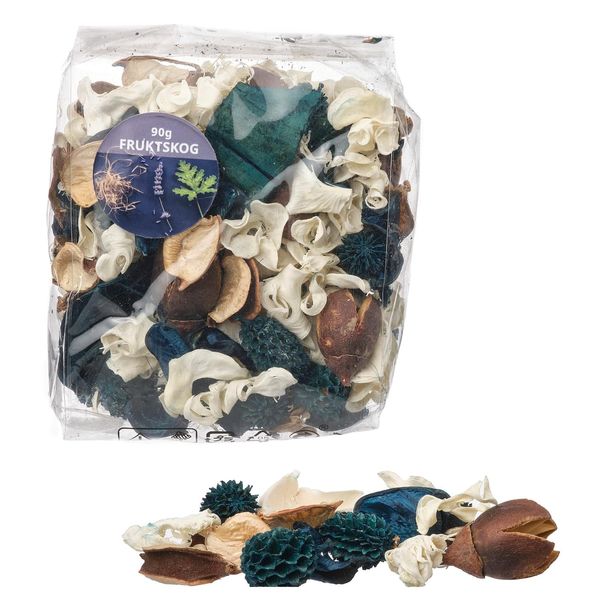 FRUKTSKOG Fructoscog Scented Potpourri - Vetiver & Geranium/Black Turquoise 90 Gram 805.558.21