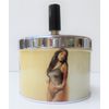 Risque Metal Spin Ashtray, ASHSMBstanding