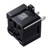 Sanwa Supply TR-AD6BK Multi-Type Power Conversion Adapter for Japan (BF/B3/C/CB/SE/O/O2), Black