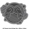 A7 'Boxing Gloves' Unmounted Rubber Stamp (RS00055435)