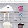 Clear Plastic Wallets A4 Popper Wallets Document File Folders for Paperwork A4 Plastic Envelopes Wallet, Pack of 6