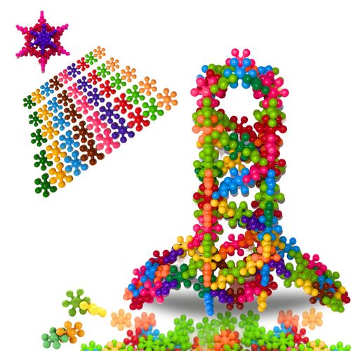 Montoyssori 200 Pcs Interlocking Plastic Building Blocks | Building Toys | STEM Toys | Toddler Toys | Educational Toys | Montessori Toys | Kids Safe Material for Kids and Toddlers Aged 3+