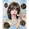 EmGrande DY40A Basic Line Wig, Bob Wig, Natural Face, Full Wig (F, Ash Brown Layer)