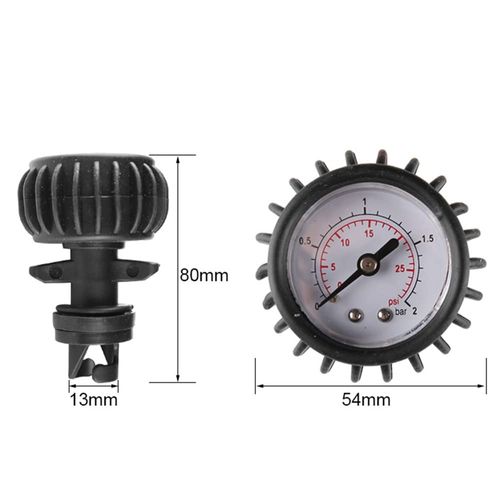 CENPEK Air Pressure Gauge 30PSI Single Barometer with High Pressure Hand Pump Kayak Accessories for Rubber Dinghy Inflatable Boat Measurement