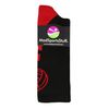 MadSportsStuff Volleyball Logo Crew Socks (Black/Scarlet, Small)