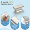 KNOBWELL 6 Pack Brushed Nickel Solid Cabinet Knobs Overall Length 1-1/2 Inch Single Hole Kitchen Cabinet Hardware for Cupboard Drawer Dresser Knobs