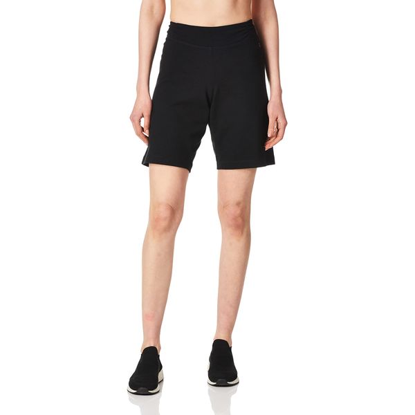 Danskin Women's Essential Side Shirred Bermuda Short, Black, Small