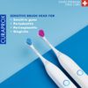 Curaprox Hydrosonic Sensitive Brush Heads for Sonic Toothbrush, Duo-Pack, Blue/Pink
