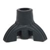 fiXte Heavy Duty Tri Support Rubber Walking Stick Cane Ferrule Black (19mm)