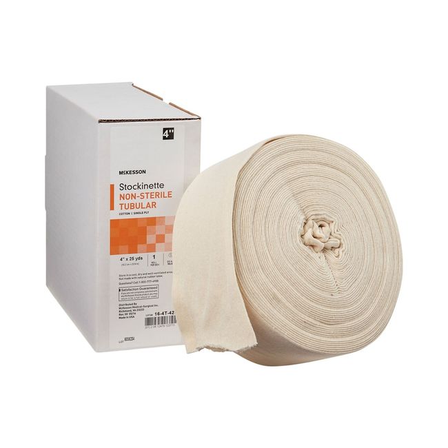 McKesson Stockinette 4 Inch X 25 Yard Cotton Beige 16-4T-425 1 Ct