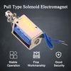 Fielect DC 24V 25N Pull Type Solenoid Electromagnet Open Frame Linear Motion Solenoid Electromagnet JF-1039-24V