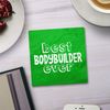Shopagift Best Bodybuilder Ever 2 Pack Coasters - 9cm x 9cm