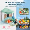 VEVOR Smart Bird Feeder with 2K Camera AI Identify Bird Solar Panel APP Wi-Fi