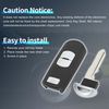 A ABSOPRO 3 Buttons Key Shell Case Keyless Entry Remote Key Fob Replacement Case for Mazda 3 2009-2012