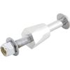 Coilover Shock Mount Bolt w/Polished Support Collar, 6 Inch