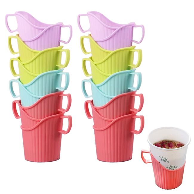 HALPAD Heat Resistant Paper Cup Holder Paper Cup Holder Paper Cup Heat Resistant Holder 7oz 9oz 20pcs