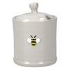 Gisela Graham Mini Ceramic Honey Pot – Beige – 7.5cm