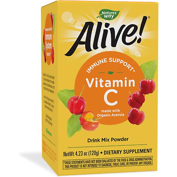 Alive! Vitamin C Powder Drink Mix from Organic Acerola, 4.23 Oz.