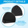 PATIKIL 3" (76mm) Drawer Cup Pulls, 5 Pack Solid Brass Flat Drawer Handles Knobs Furniture Handle for Kitchen Dresser Hardware, Black