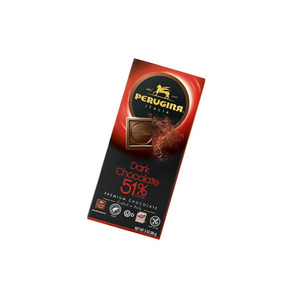 Perugina Dark Chocolate 51% Bar, 3 oz 12 Count(Pack of 1)