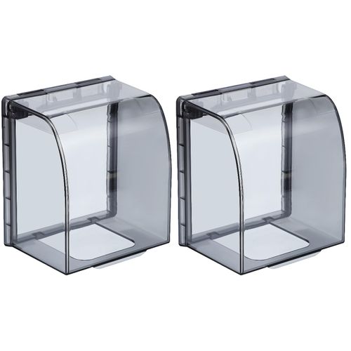 DOITOOL 2pcs Outlet Cover Waterproof Wall Socket Cover, Baby Safety Electrical Outlet Case, Clear, 4.52x3.93x2.83in