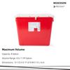 McKesson Prevent Sharps Container 8 gal. Vertical Entry Case of 9